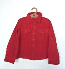 schöne rote Kordbluse / Kordhemd von S. Oliver - 