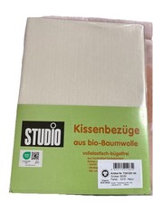 Studio Kissenbezug Oeko Tex, Bio-Baumwolle, 80x80cm, Jersey, Neu (33)