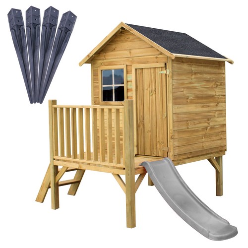 4iq spielhaus holz tomek mit - spielhaus,