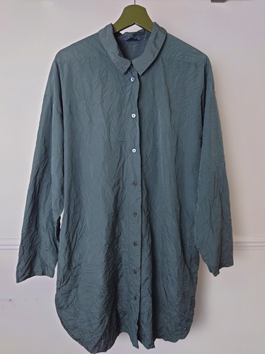 Oska shirt grün grau - grün, crinkle