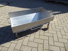 Edelstahlwanne mit Rollgestell Auffangwanne Waschwanne Transportwanne TOPPi