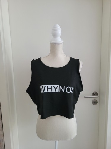 Schwarzes crop top - crop,