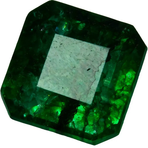 Smaragdgrüner quadratischer