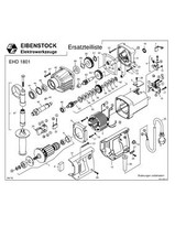 Eibenstock Ersatzteile für EHD 1801 Diamant-Trocken-Kernbohrmaschine