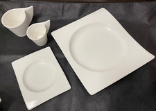 Aus großer Sammlung Gedeck Villeroy & Boch 1748 New Wave Teller Tasse Kaffee