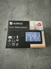 AURIOL FUNK-WETTER-STATION INKL. UHR 100 METER REICHWEITE – TEMPERATUR