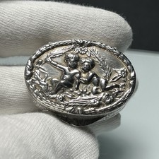 Antik 800 Silber Pillendose