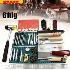61tlg Leder Handwerk Werkzeug