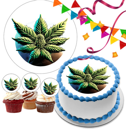 Weed cannabis tortenaufleger - weed,