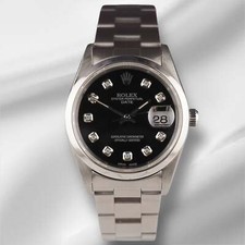 Rolex Date 34mm Damen Schwarz