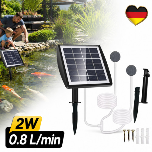 Solar teichbelüfter mit akku - solar,
