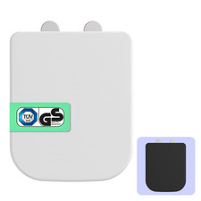 Toilettendeckel mit Absenkautomatik | Eckig | TÜV | WC-Sitz Renova Plan | Eckig