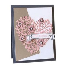 Herz Blume Metall Stencil