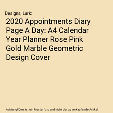 2020 Termine Tagebuch Seite ein Tag: A4 Kalender Jahresplaner Rose Rosa Gold Marmor