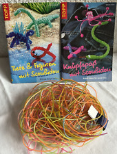 Scoubidou-Knüpfspaß, 2 Anleitungsbücher plus Bänder