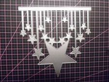 Stanzschablone, Sternenreihe, Advent, Winter, Weihnachten