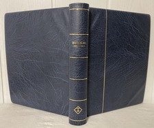 LEUCHTTURM KLEMMBINDER # in BLAU # wattiert und genarbt # 1