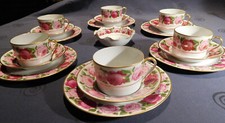 Royal Limoges Rose de Paris Kaffee-/ Teeservice  6 Pers. 19 Teile 1. Wahl Top!!