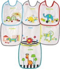 Sunnybaby 7 - Tage Lätzchen zum Binden  mit Nässeschutz 18 x 23 cm  Art. 102020