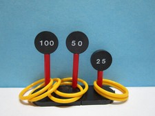 Altes Spielzeug Diverse Spielzeuge vor 1986 - Ringwurfspiel / dunkle Ringe -