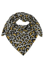 Zwillingsherz Kurt Kölln Dreieckstuch creme anthrazit grau gelb Leo mit Kaschmir