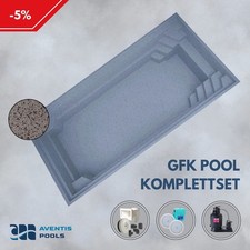 GFK Pool 6,5x3,7 m Komplettset