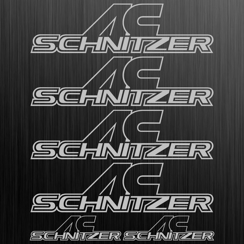Schnitzer logo aufkleber - ac,