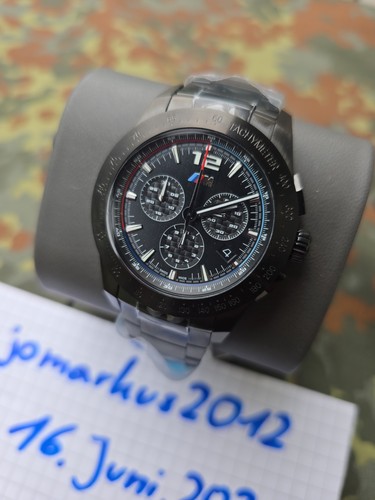 Bmw chronograph uhr schwarz - m,