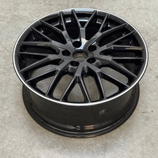2 Original Audi A4 LM-Felgen 8x19 (10-Speichen, Y-Design, schwarz, glanzgedreht)