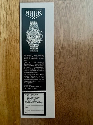 Heuer camaro chronograph - 12,