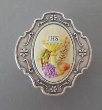 Schatulle Kelch Dose 4x4,5 cm Erstkommunion für Rosenkranz Verarbeitung N2