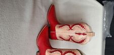 NEU Tony Mora Cowboystiefel Westernstiefel rot Reptil Gr 40 Modell 814 Hippie 