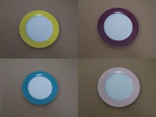 Kahla Pronto Colore Kaffeetasse Kuchenteller Speiseteller blau türkis rosa beige