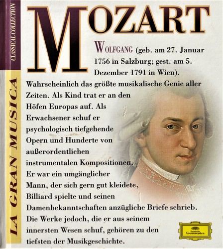Mozart deutsche grammophon - mozart,