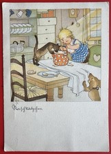 AK Margret Savelsberg M.S. - Suse, Fritz und Klaus NASCHKÄTZCHEN 540/1 Bielefeld