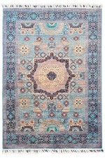 Teppich Orient Afghan Ziegler Mamluk 100x150 cm 100% Wolle Handgeknüpft Carpet