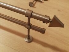 Gardinenstange zweiläufig Edelstahl 160 mm