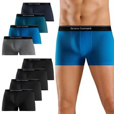 Bruno Banani Herren Boxer Shorts Retro in Dose schwarz blau pertrol 4er Pack