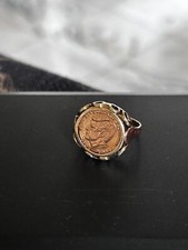 Gold Ring  Gold Kennedy Münze      585     14 Karat Vintage Münzring