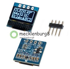 0.49" inch OLED Display White Screen Module 64x32 I2C IIC SSD1306 For Arduino