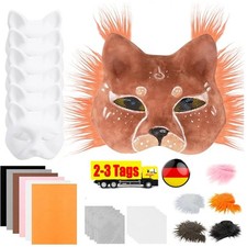 Katzenmaske Set 6 Stück DIY