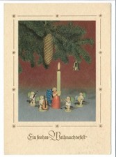 alte DDR AK Postkarte Gruss Glückwunsch Weihnachten - Wendt Kühn Engel