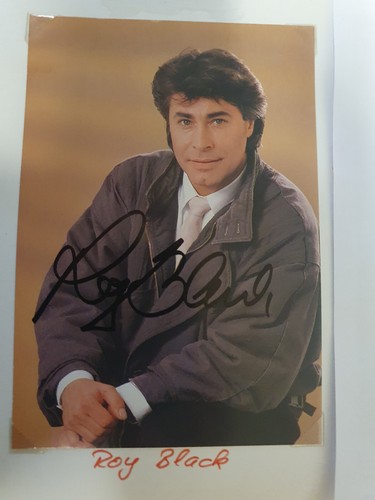 Roy black autogrammkarte - roy,
