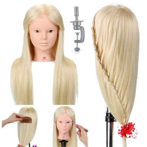Echthaar übungskopf - 26", 50%