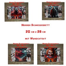 Schneidebrett Glas Horror