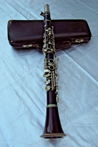 Klarinette antik mit koffer - antik,