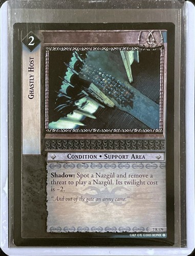 Lotr tcg ghastly host 7r179 - lotr,
