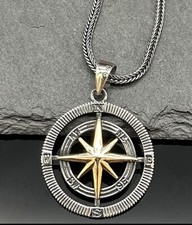 Kompass Anhänger 2,7cm +55cm