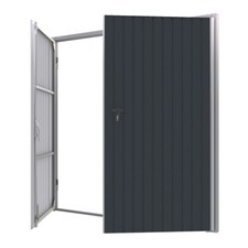 Anthrazit Doppelflügel Tor auf Maß Garagentor mit Isoliert nach außen öffnend