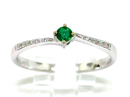 Smaragd ring 585 - ring,